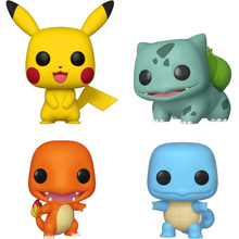 Funko Pop! Games: Pokemon (4 Pack) Pikachu/Squirtle/Charmander/Bulbasaur - Vinyl Figure 9cm