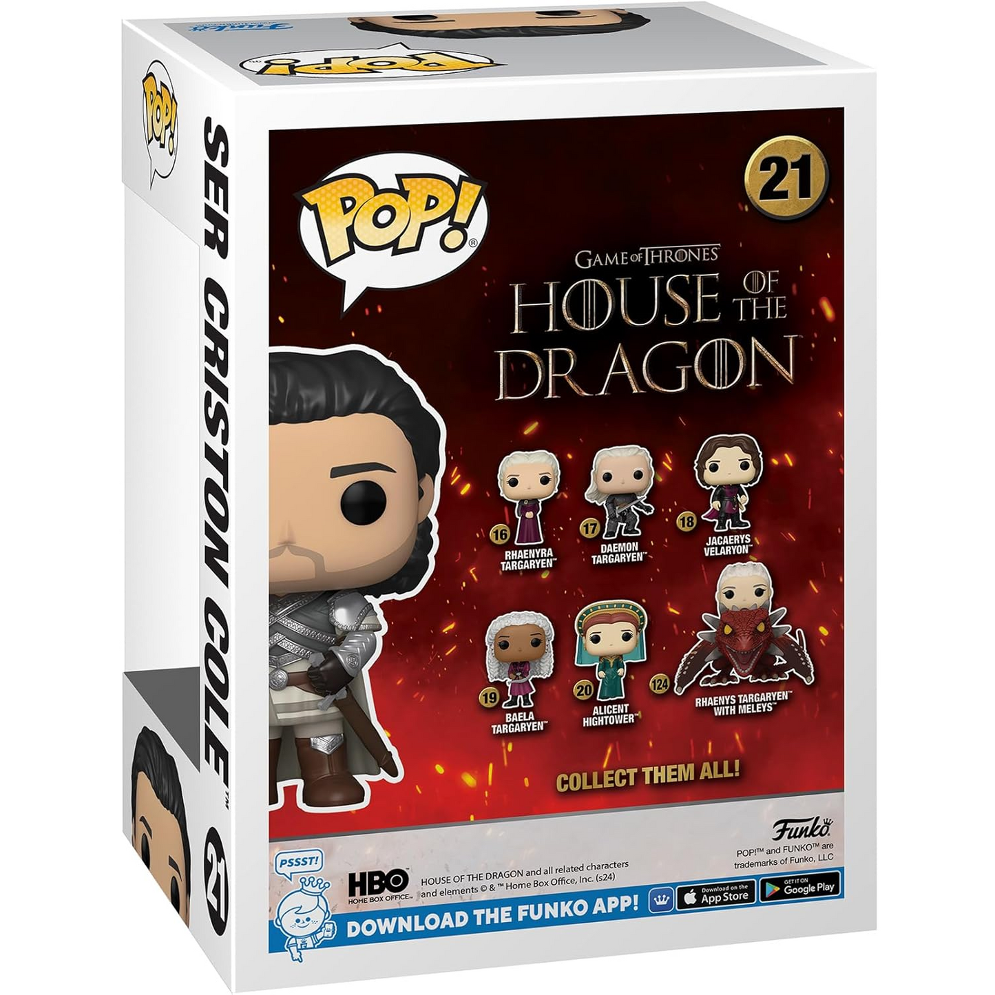 Funko Pop! House of the Dragon (21) Ser Criston Cole Special Edition - Vinyl Figure 9cm