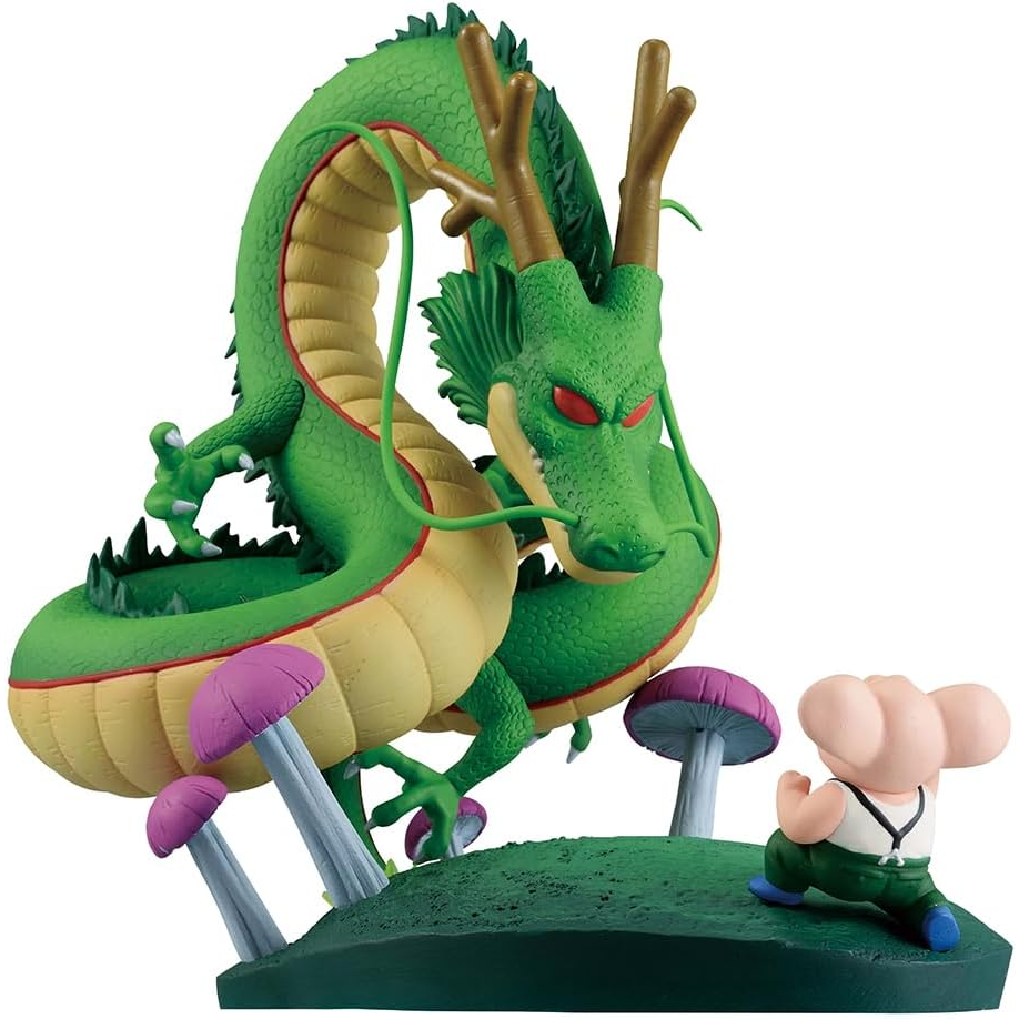 Bandai Dragon Ball: Oolong & Dragon Shenron Statua Da Collezione - Ichibansho Figure 15cm PVC