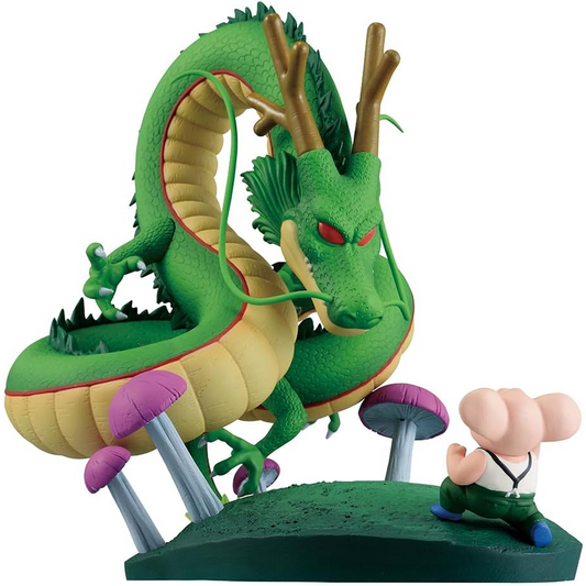 Bandai Dragon Ball: Oolong & Dragon Shenron Statua Da Collezione - Ichibansho Figure 15cm PVC