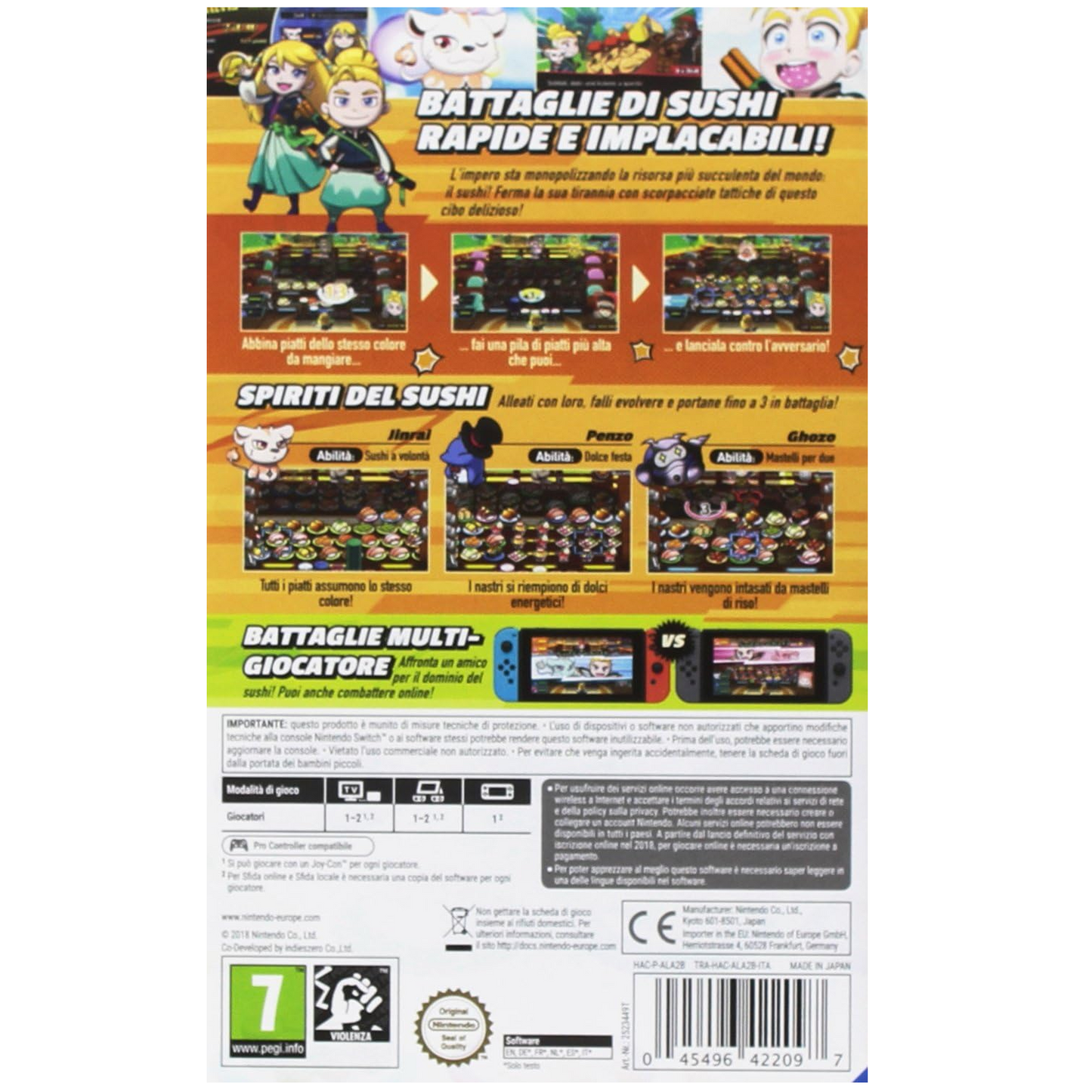 Sushi Striker: The Way of Sushido Videogioco Nintendo Switch (Ed. Italiana)