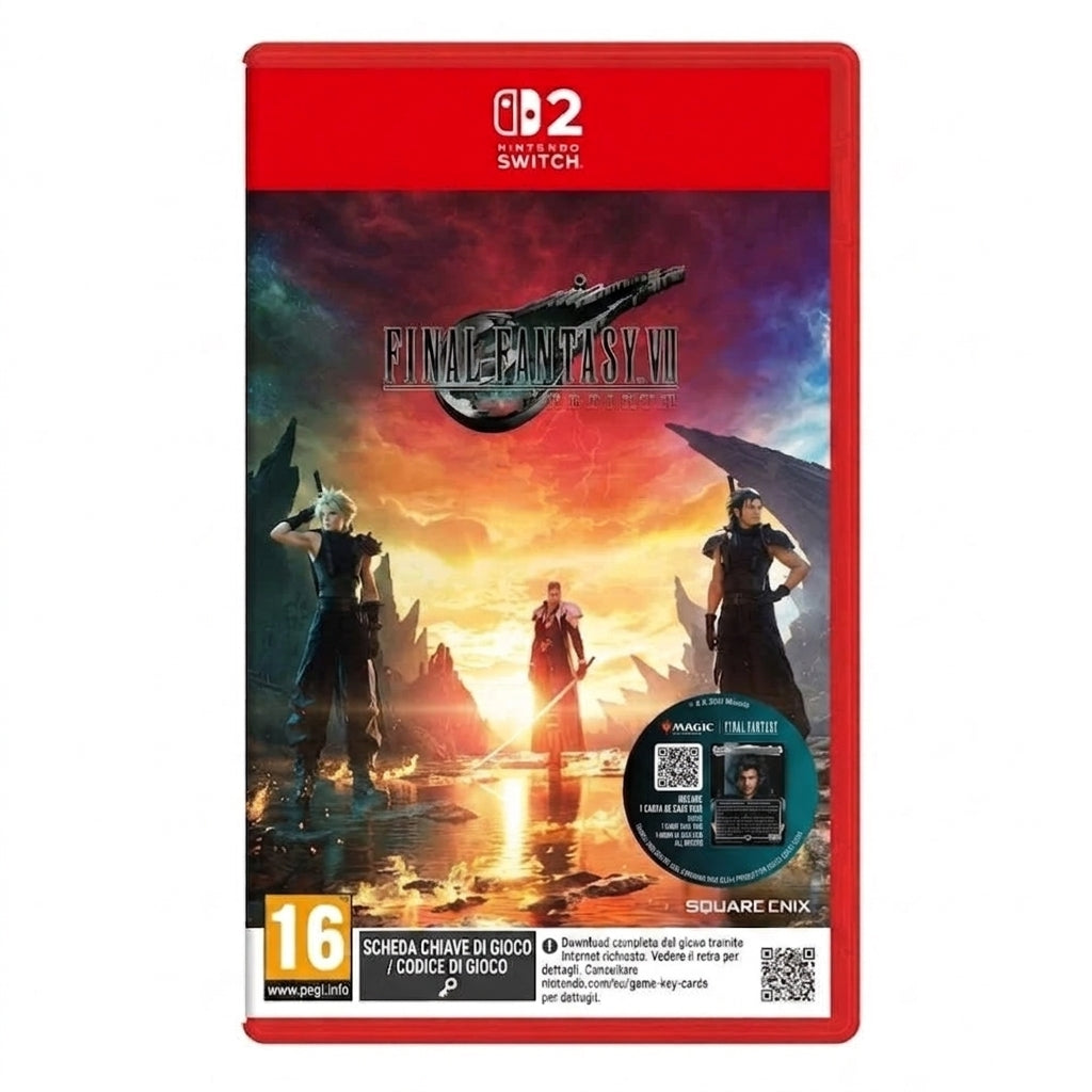 Final Fantasy Vii 7 Rebirth Nintendo Switch 2 Gioco ITA Eu + Carta Magic NSW2