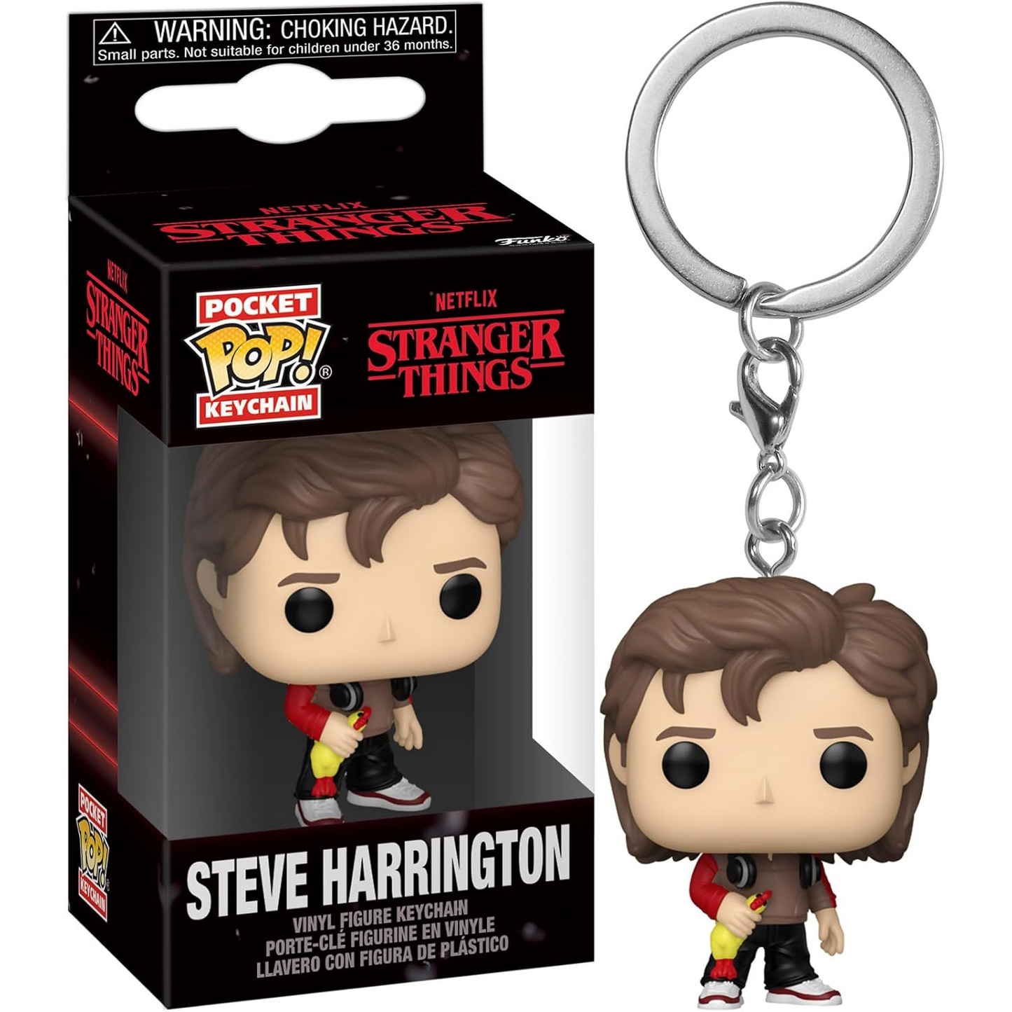 Funko Pocket Pop! Keychain: Stranger Things - Steve Harrington Mini Figure 4cm