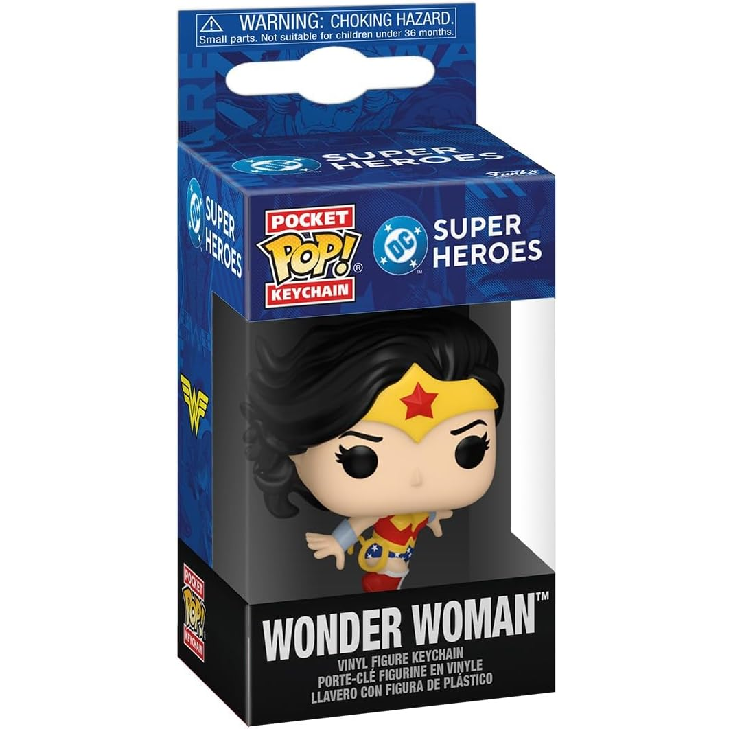 Funko Pocket Pop! Keychain: DC Super Heroes - Wonder Woman Mini Figure