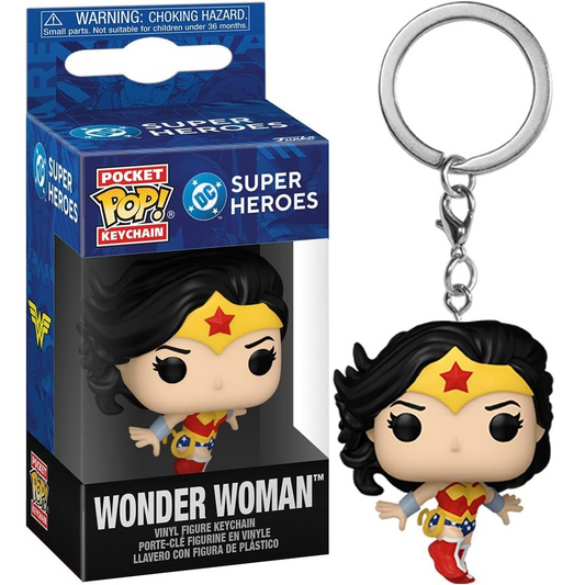 Funko Pocket Pop! Keychain: DC Super Heroes - Wonder Woman Mini Figure
