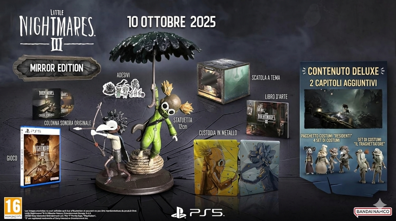 Little Nightmares III Mirror Edition Ps5 Videogioco Multilingua Playstation 5 Nuovo Sigillato