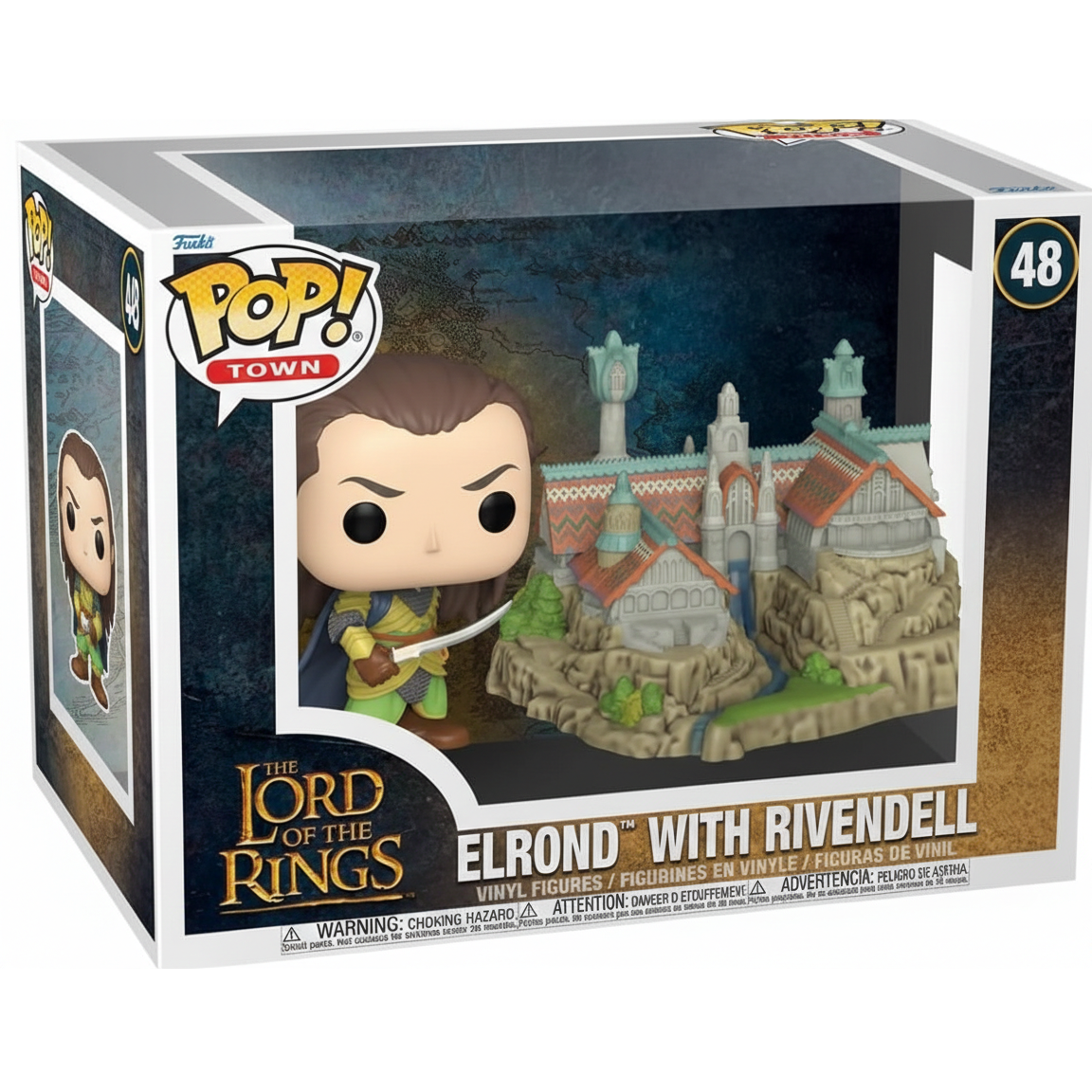 Funko Pop! Town The Lord Of The Rings - (48/1747) Elrond With Rivendell Figure 25cm