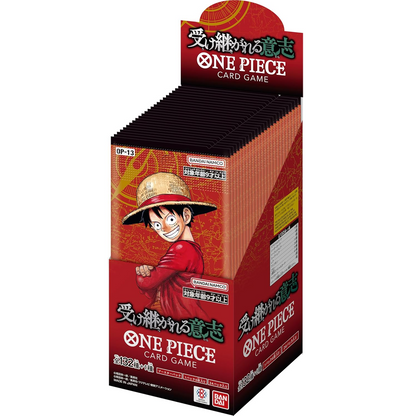 Bandai One Piece JPN Carrying on His Will OP-13 Box 24 Buste TCG Card