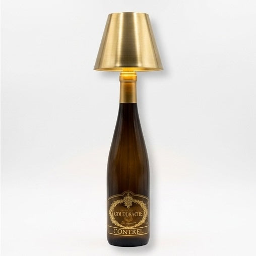 Universo Lampada Led Ricaricabile da Tavolo per Bottiglie Colore Luce Selezionabile CCT 3in1 (Luce Fredda, Naturale e Calda)