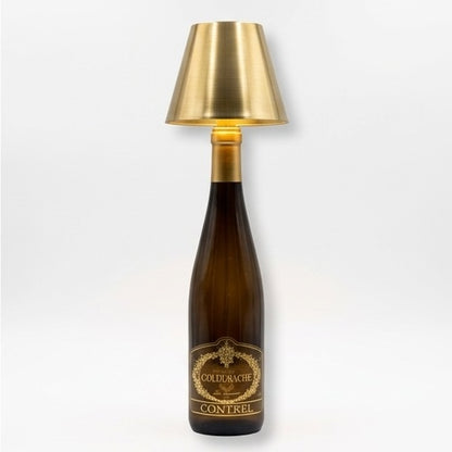 Universo Lampada Led Ricaricabile da Tavolo per Bottiglie Colore Luce Selezionabile CCT 3in1 (Luce Fredda, Naturale e Calda)