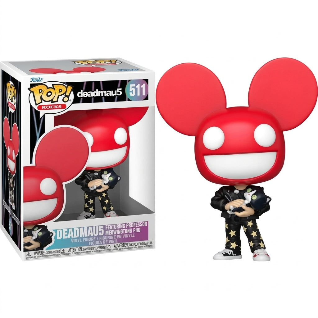 Funko Pop ! Rocks (511) Deadmau5 Vinyl Figure 9Cm Statuetta
