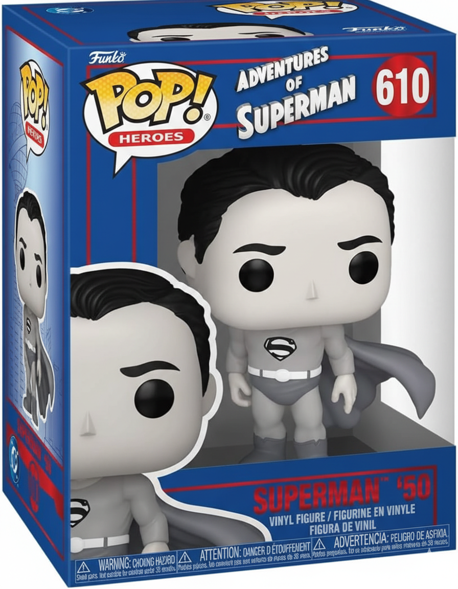 Funko Pop! Heroes Adventures Of Superman - (610) Superman '50 Vinyl Figure 9cm