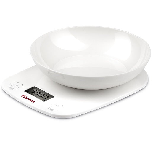 Girmi Bilancia Da Cucina Elettronica Con Ciotola Ps01 1Gr/5Kg Bianco Rosso Verde