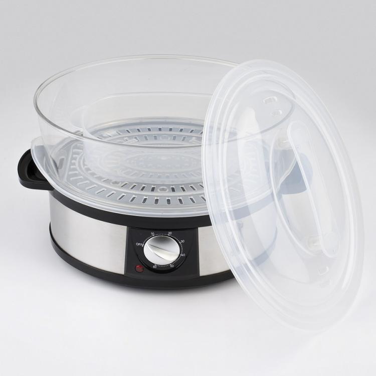 Girmi Vp26 Vaporiera Elettrica 3 Piani Acciaio Inox 12L 3X4L 750W Pentola Vapore