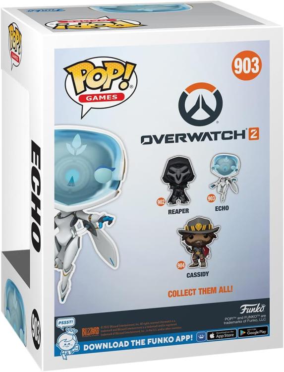 Funko Pop ! Games - Overwatch 2 - (903) Echo - Vinyl Figure Videogioco 9Cm