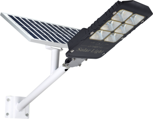 Lampione Led + Pannello Con Solare Staffa E Telecomando 500W Ip66 Faro Stradale