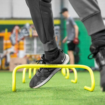 Set 5 Ostacoli Sport Allenamento Calcio Velocità Agilità Football Giallo 23Cm