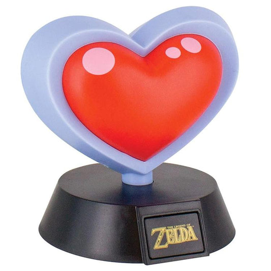 Paladone Lampada Da Tavolo 3D Zelda 03 Heart Container Light Luce Notturna Cuore