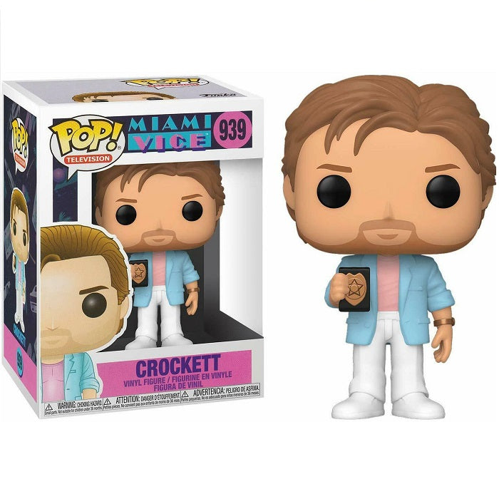 Funko Pop Movies Crockettmiami Vice 939 Vinyl Action Figure Television Statuetta