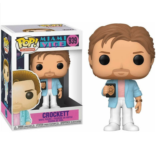 Funko Pop Movies Crockettmiami Vice 939 Vinyl Action Figure Television Statuetta
