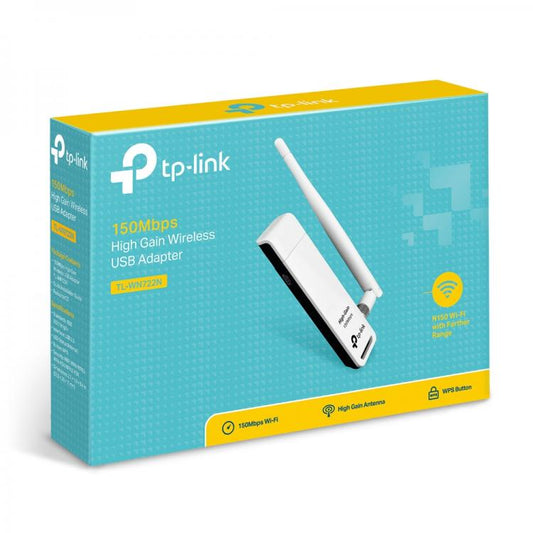 Tp-Link Tl-Wn722N 150 Mbps Scheda Wireless Lite N High-Gain Adattatore Usb