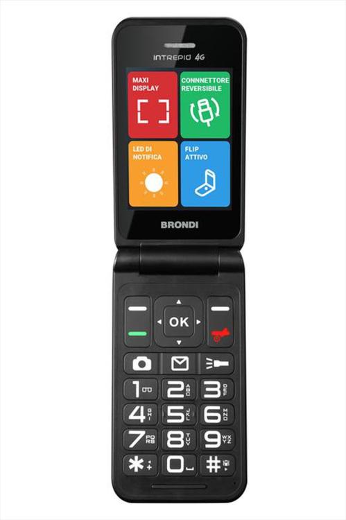 BRONDI INTREPID 4G (VERDE) TELEFONO CELLULARE CLAMSHELL DUAL SIM FOTOCAMERA 2 MP