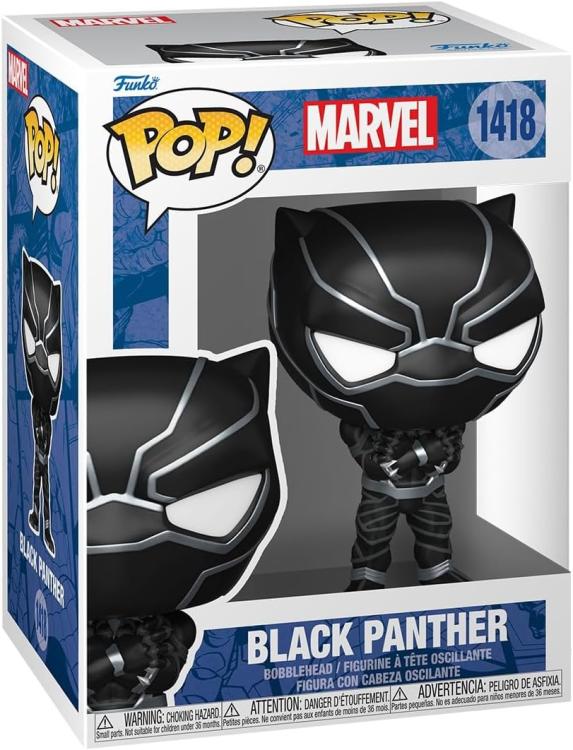 Funko Pop ! Marvel New Classic Black Panther - (1418) - Black Panther Figure 9Cm