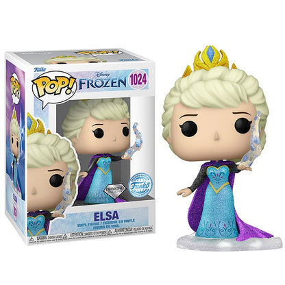 Funko Pop ! Disney Frozen - (1024) Elsa Princess Diamond Glitter Special 9Cm