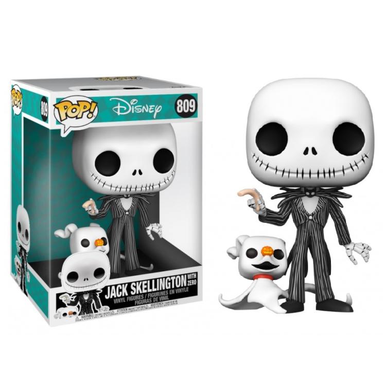 Funko Pop ! Disney - (809) Jack Skellington With Zero - Statua Vinyl Figure 25Cm