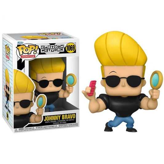 Funko Pop ! Cartoon Network - (1069) Johnny Bravo Vinyl Figure 9Cm Cn Nuovo