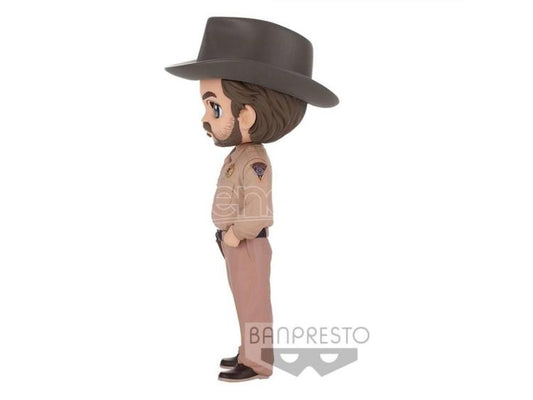 BANPRESTO Q POSKET (STRANGER THINGS) NETFLIX - HOPPER STATUETTA PVC FIGURE 14CM