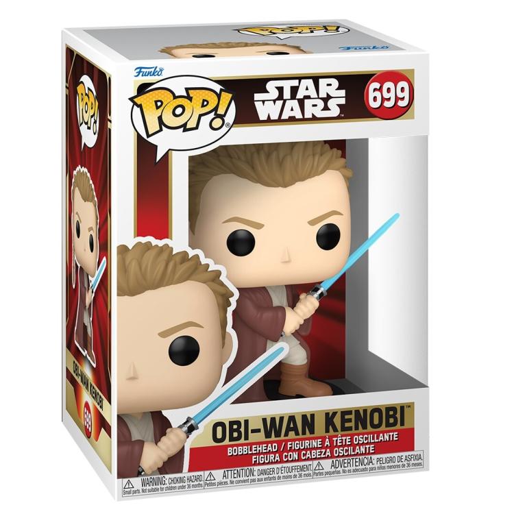 Funko Pop ! Star Wars Ep1 20Th - (699) Obi-Wan (Young) Vinyl Figure 9Cm Nuovo