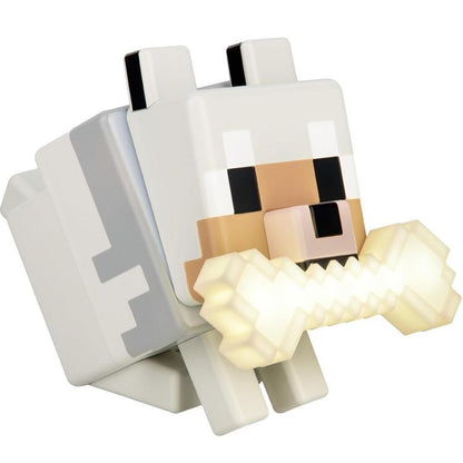 Paladone Minecraft Lampada Da Tavolo - (Wolf Light) - Led Luce Notte A Batterie