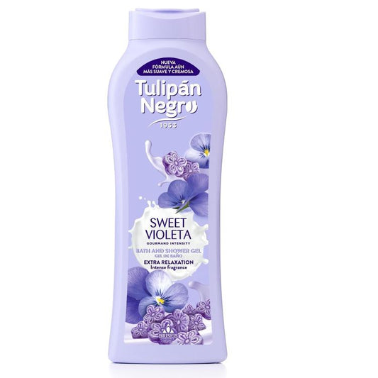 Tulipan Negro Shower Gel Bagno Crema Doccia (Sweet Violeta) Bagnoschiuma 650Ml