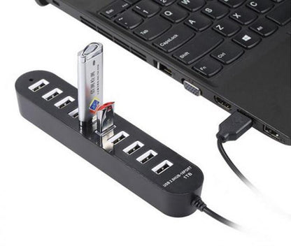 Ciabatta Hub Usb 8 Porte 1tb Multipresa Pendrive Pc Stazione Ricarica Smartphone