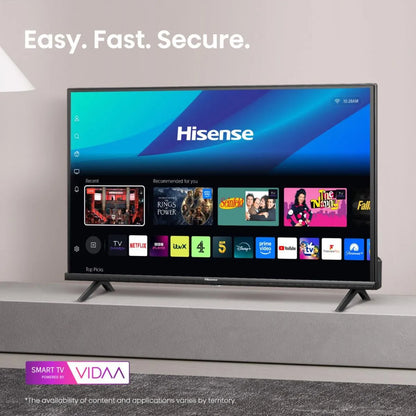 Hisense Smart Tv 40" D-LED 40A4Q Full Hd AirPlay HDR Android Wi-Fi Hdmi Nero