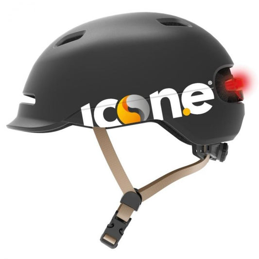 The One Casco Nero Adulto Unisex Protezione Per Bici Con Luce Led Posteriore