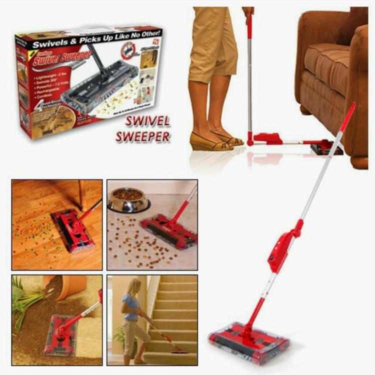 Scopa Rotante Elettrica Max Aspirapolevere Ricaricabile Ruotante Swivel Sweeper