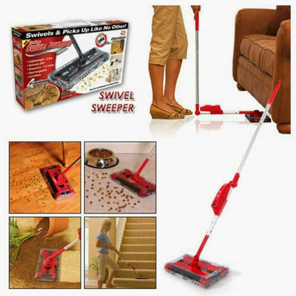 Scopa Rotante Elettrica Max Aspirapolevere Ricaricabile Ruotante Swivel Sweeper