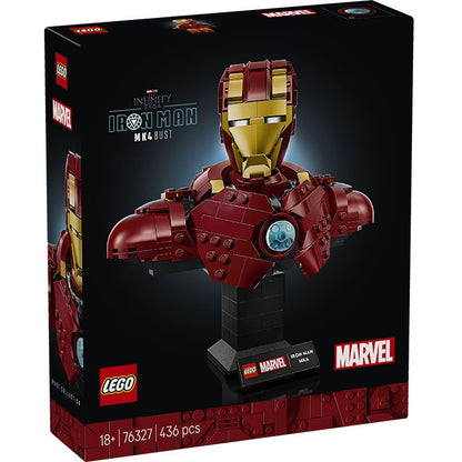 Lego - Marvel 76327 (Busto di Iron Man MK4) Figure Costruzioni 436 pz 18+ Infinity