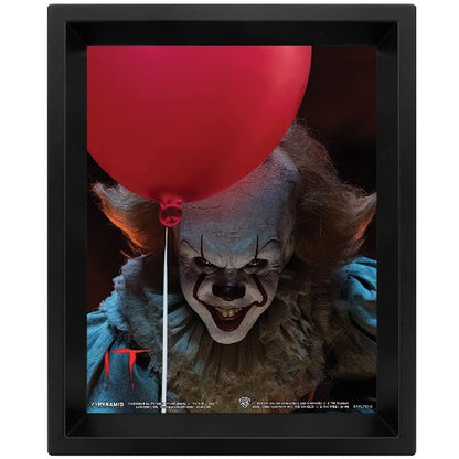 Pyramid - It (2017 Pennywise Flip) Poster 3D Lenticular Incorniciato Con Cornice