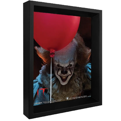 Pyramid - It (2017 Pennywise Flip) Poster 3D Lenticular Incorniciato Con Cornice