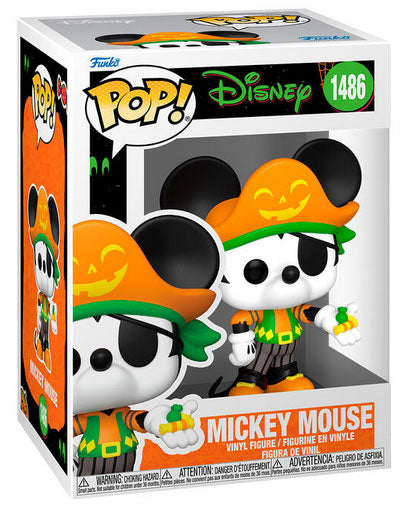 Funko Pop ! Disney (1486)- Mickey Mouse Pirate Halloween Vinyl Figure Statua 9Cm