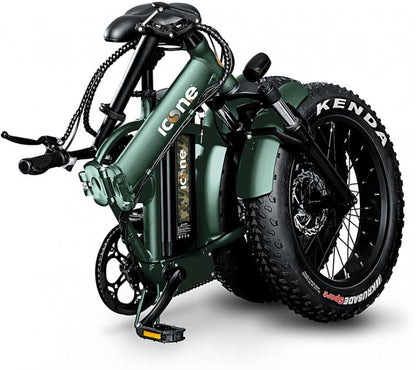 BICICLETTA ELETTRICA FAT-BIKE PIEGHEVOLE A PEDALATA ASSISTITA 20" 250W ICON.E V