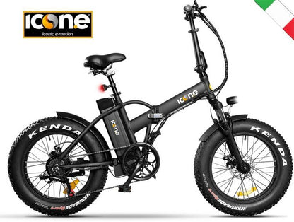 BICICLETTA ELETTRICA FAT-BIKE PIEGHEVOLE A PEDALATA ASSISTITA 20" 250W ICON.E N