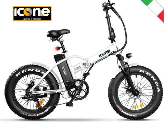 BICICLETTA ELETTRICA FAT-BIKE PIEGHEVOLE A PEDALATA ASSISTITA 20" 250W ICON.E B