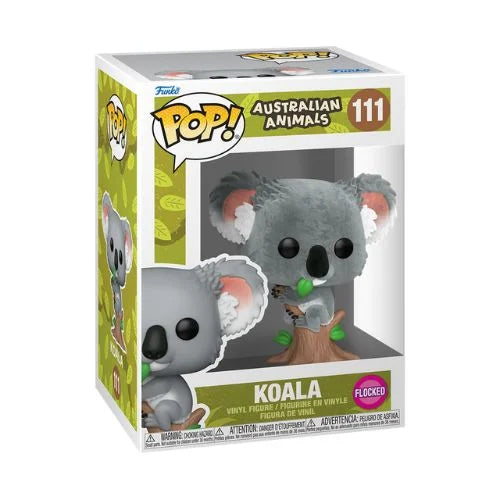 Funko Pop ! Australian Animals - (111) Koala Figure Flocked Vinyl 9cm