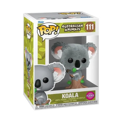 Funko Pop ! Australian Animals - (111) Koala Figure Flocked Vinyl 9cm