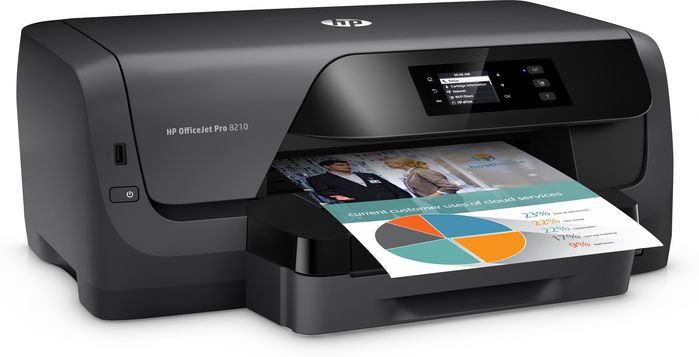 Hp Pro 8210 Stampante Ink-Jet A Colori Nero Officejet Wifi 2400X1200 Dpi A4 Foto