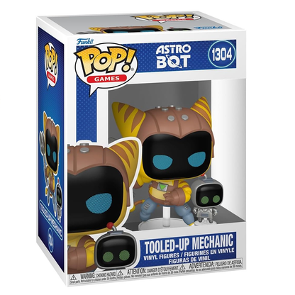 Funko Pop ! Games Astro Bot - (1304) Tooled-Up Mechanic  - Vinyl Figure 9cm Ps5 Nuovo